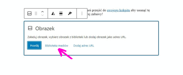 wybierz bibliotekę