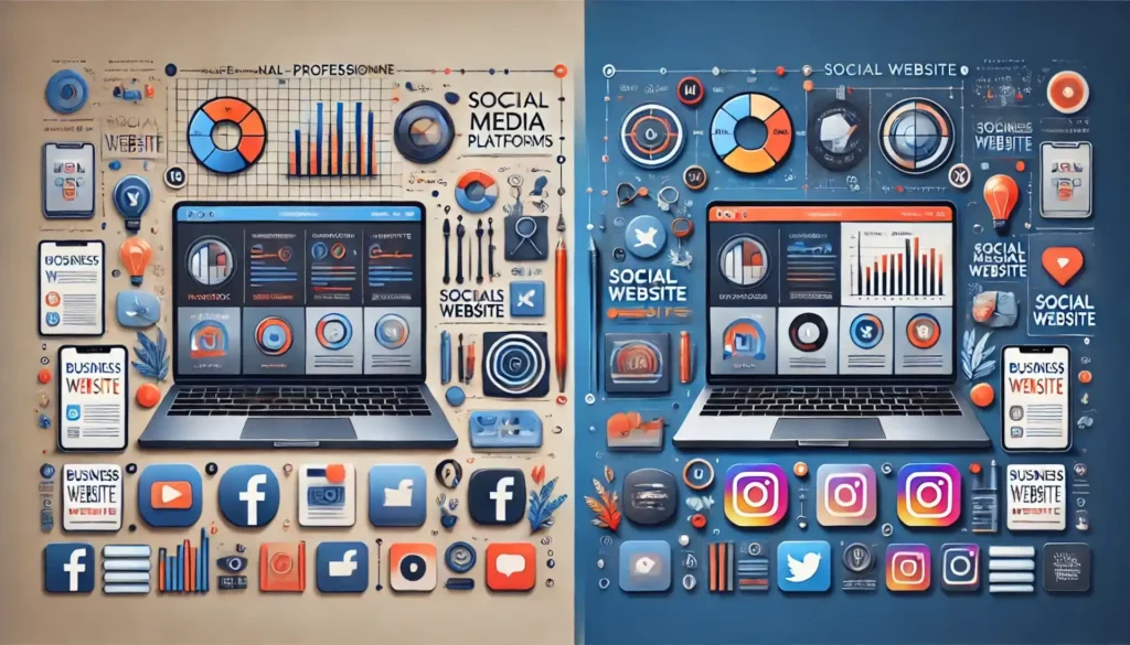 Różnice między stroną internetową a profilem w mediach społecznościowych